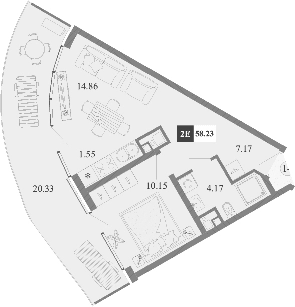 2-комн., 37.9 м²