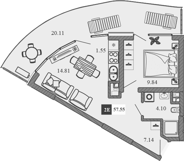2-комн., 37.44 м²