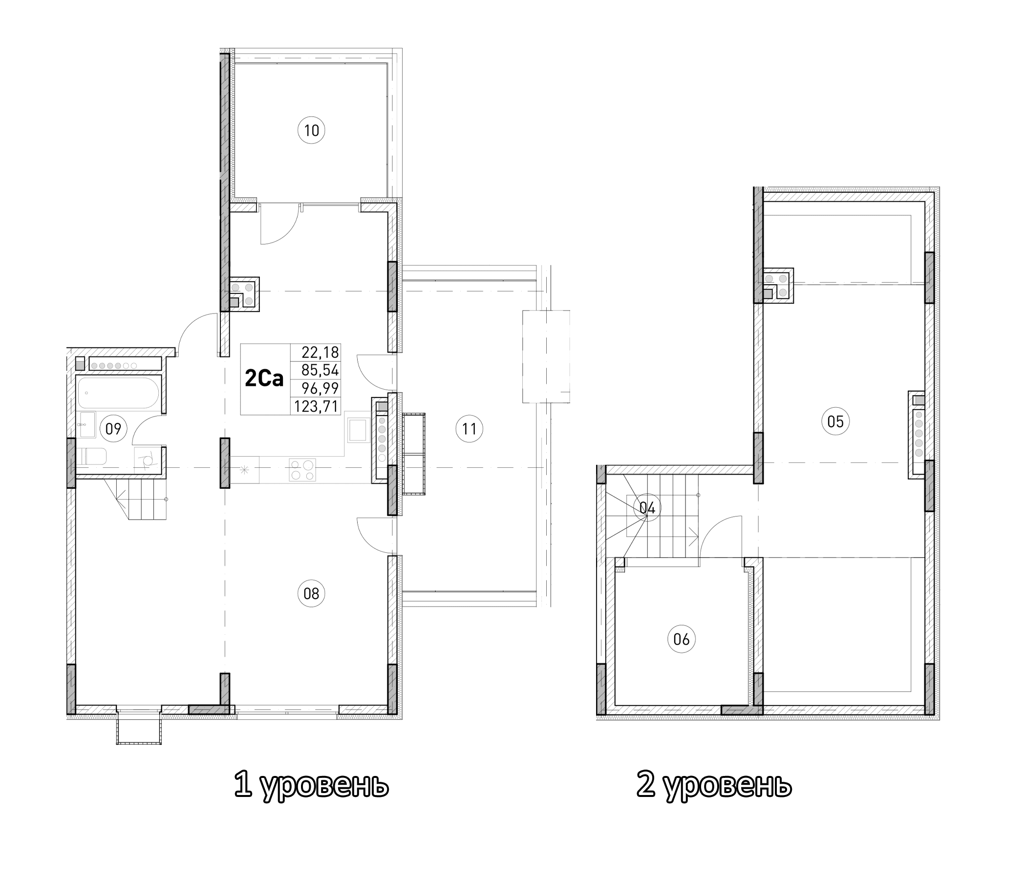 1-комн., 85.54 м²
