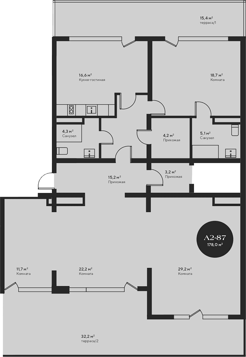 5-комн., 130.4 м²