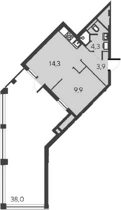 2-комн., 32.4 м²