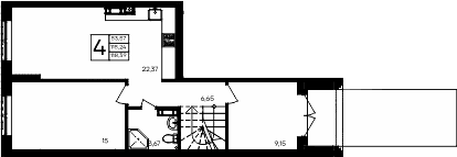 4-комн., 115.24 м²