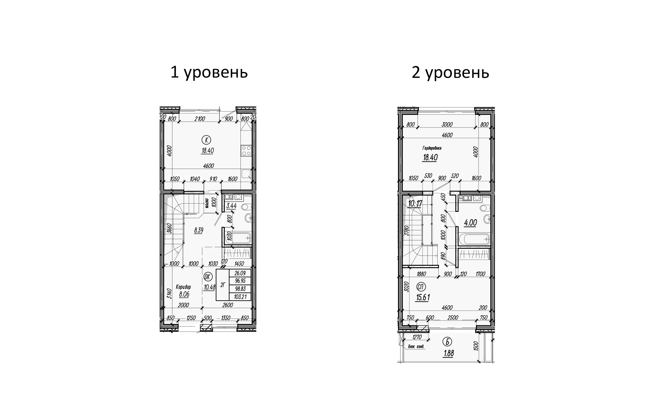 Таунхаусы, 90.92 м²