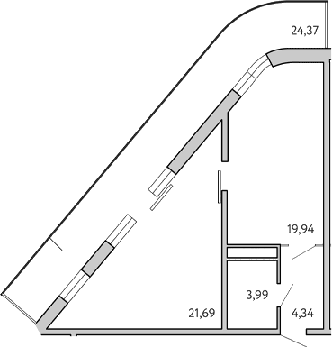 1-комн., 49.51 м²