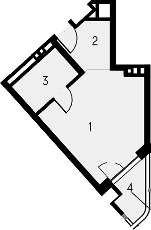 Своб. план., 43.32 м²