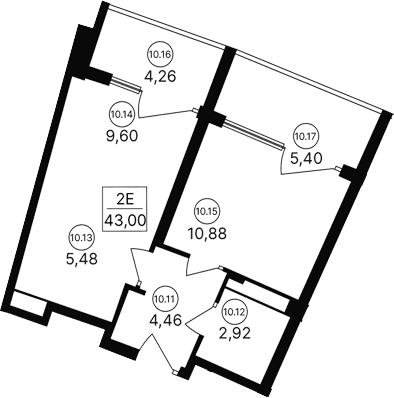 2-комн., 33.34 м²