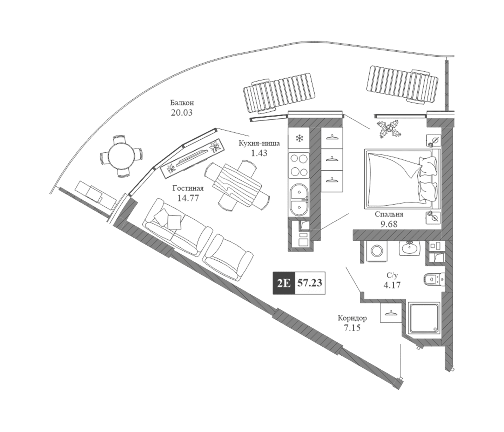 2-комн., 37.2 м²
