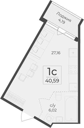 Своб. план., 36.4 м²