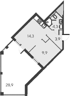 2-комн., 32.4 м²