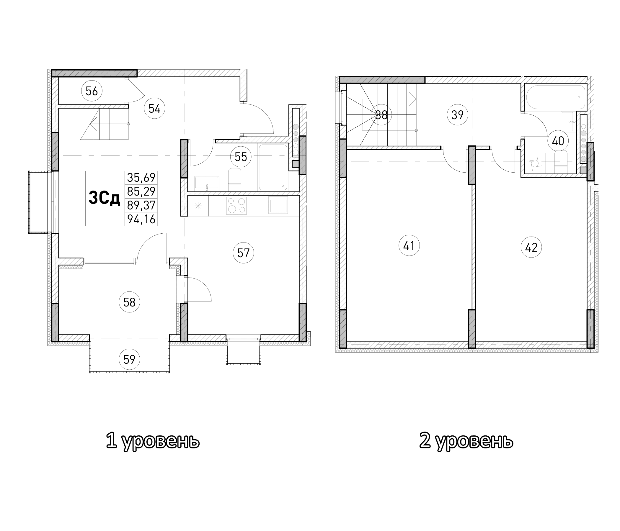 2-комн., 85.29 м²