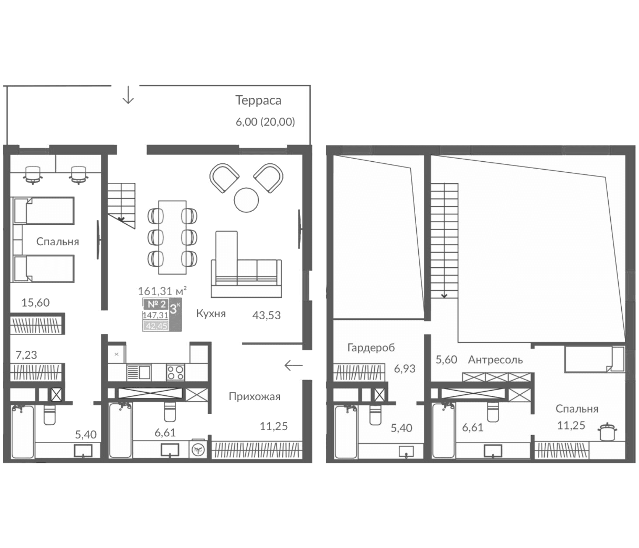 4-комн., 125.41 м²